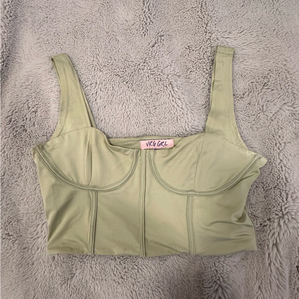 Green tank top